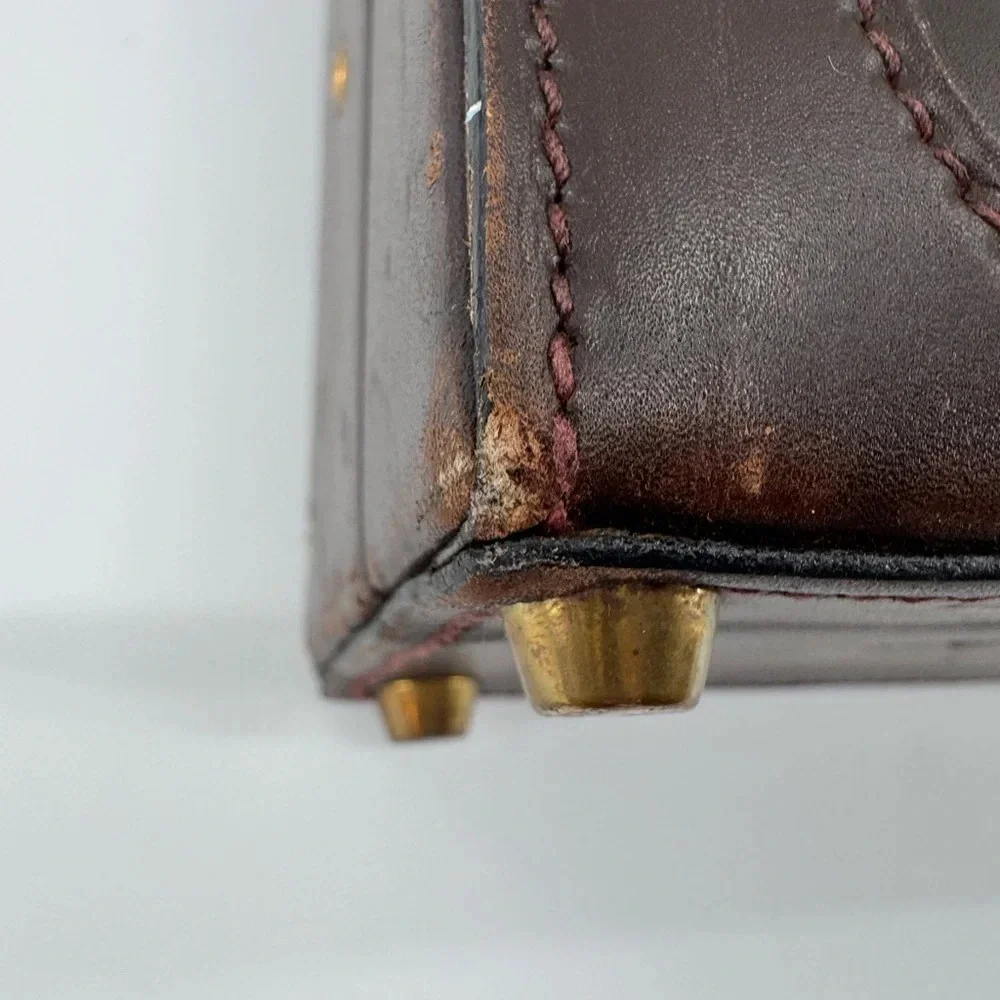Mark Cross Vintage Leather Brown Briefcase